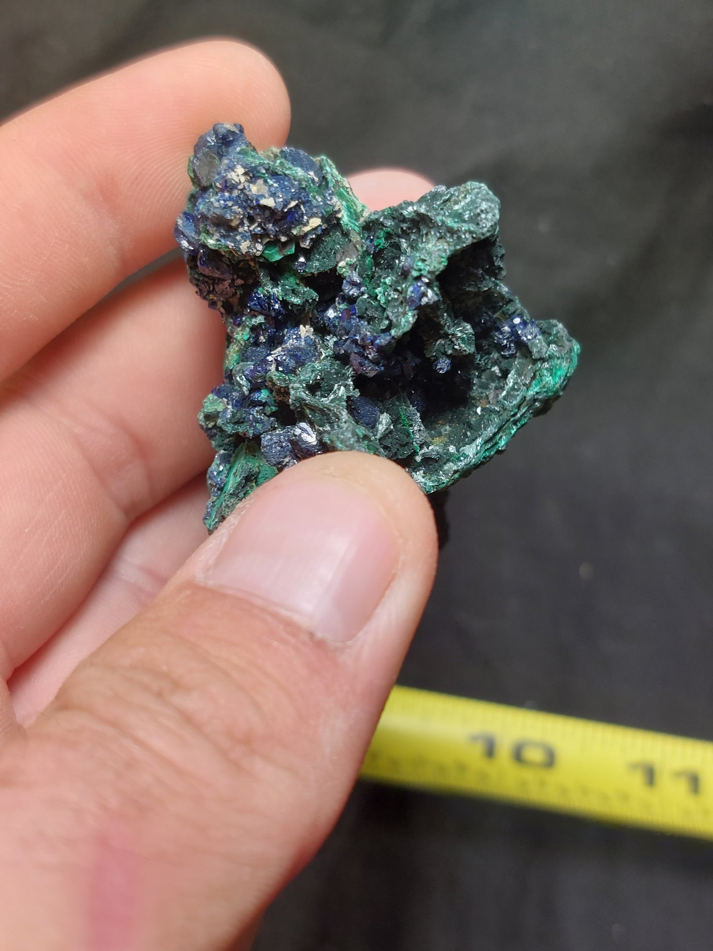 Azurite and Malachite-Laos